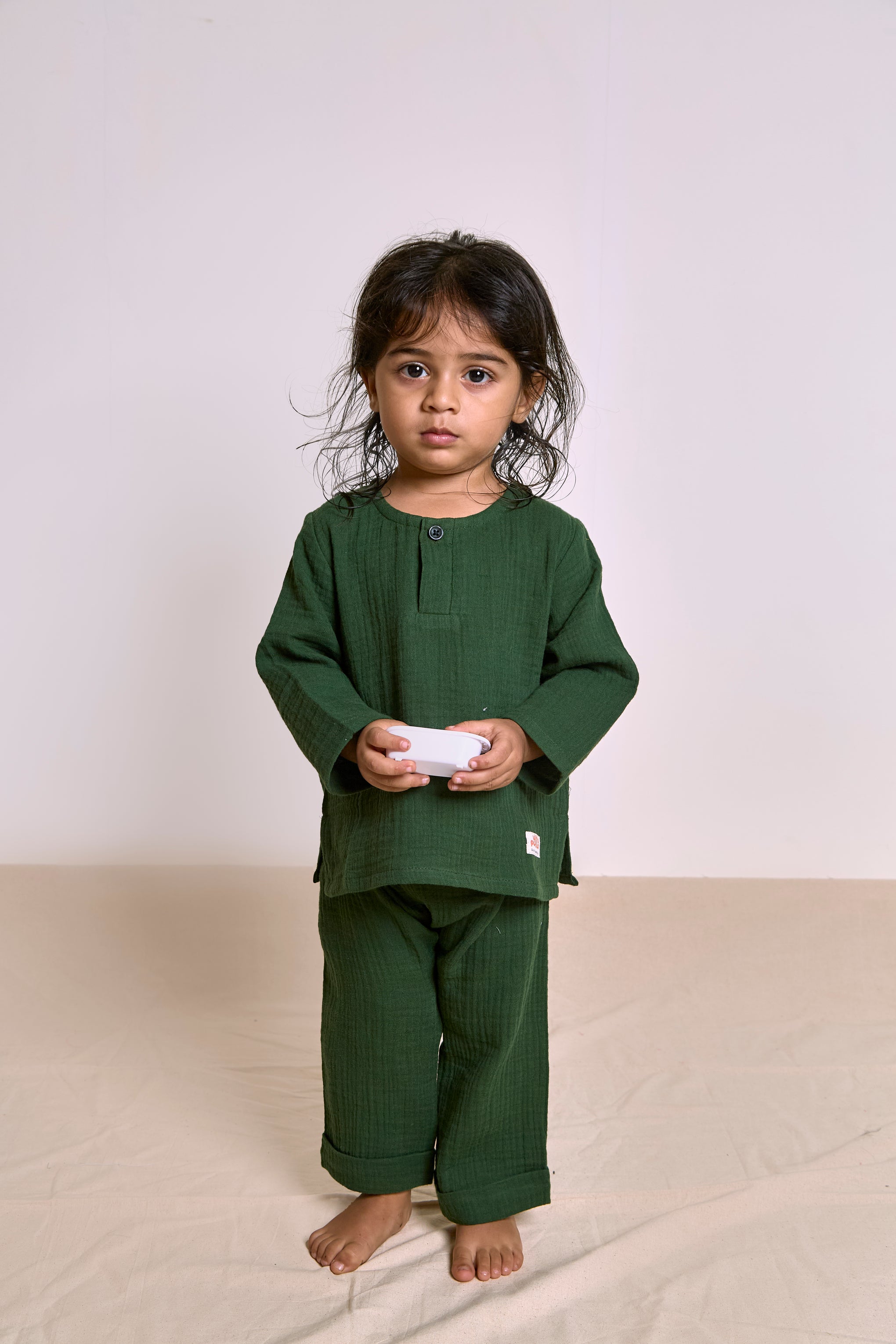 Organic Muslin Kurta set| Toddler Loungewear
