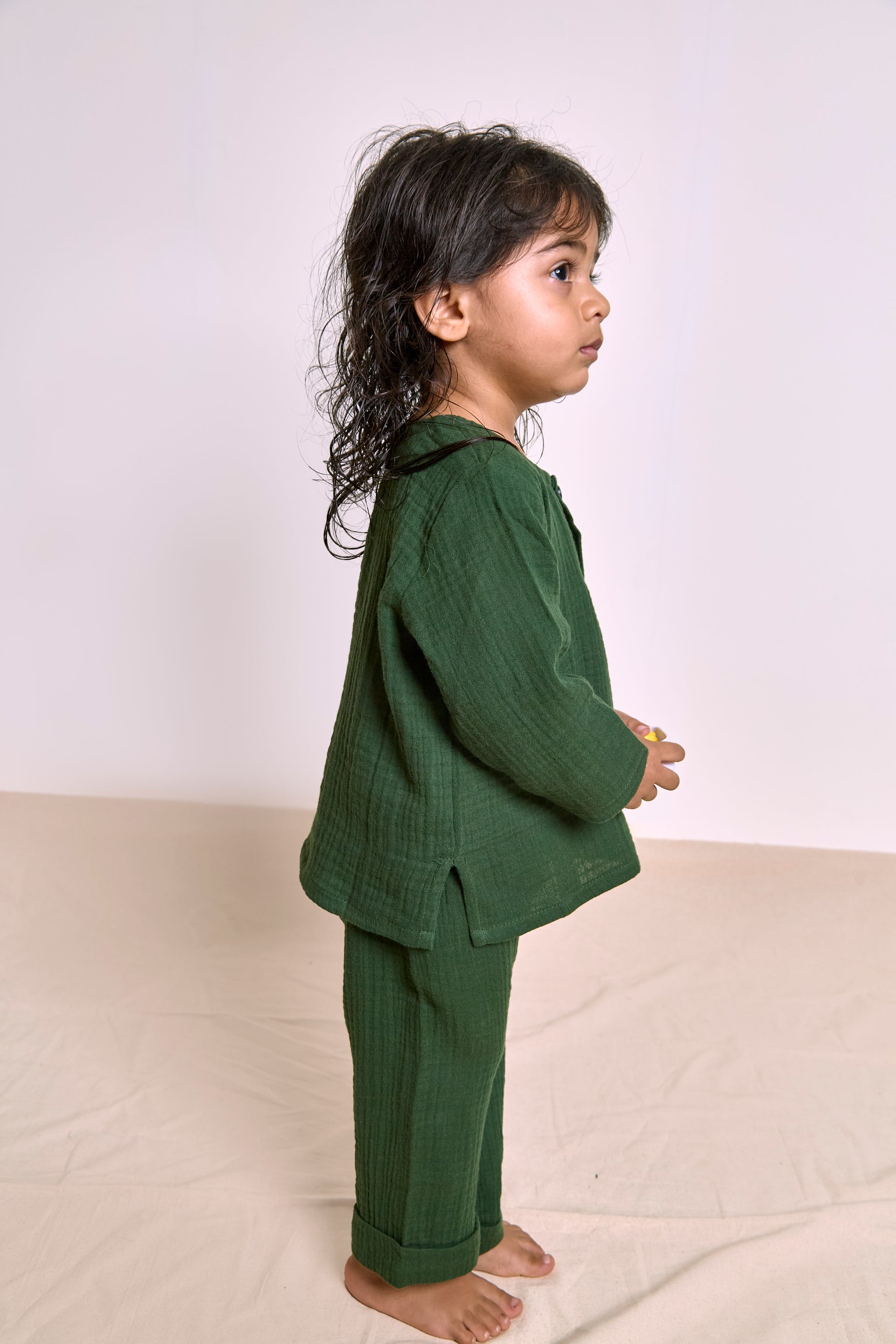 Organic Muslin Kurta set| Toddler Loungewear