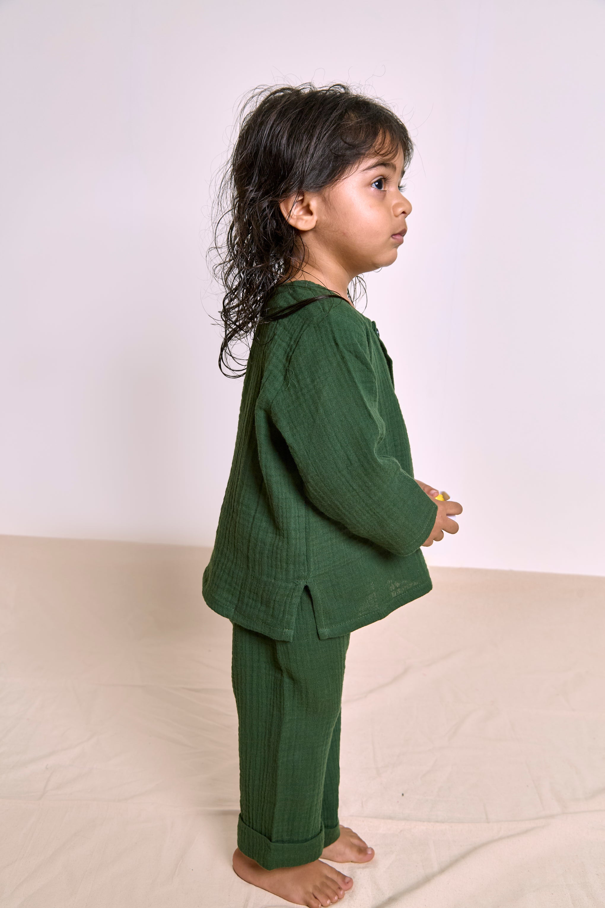 Organic Muslin Kurta set| Toddler Loungewear