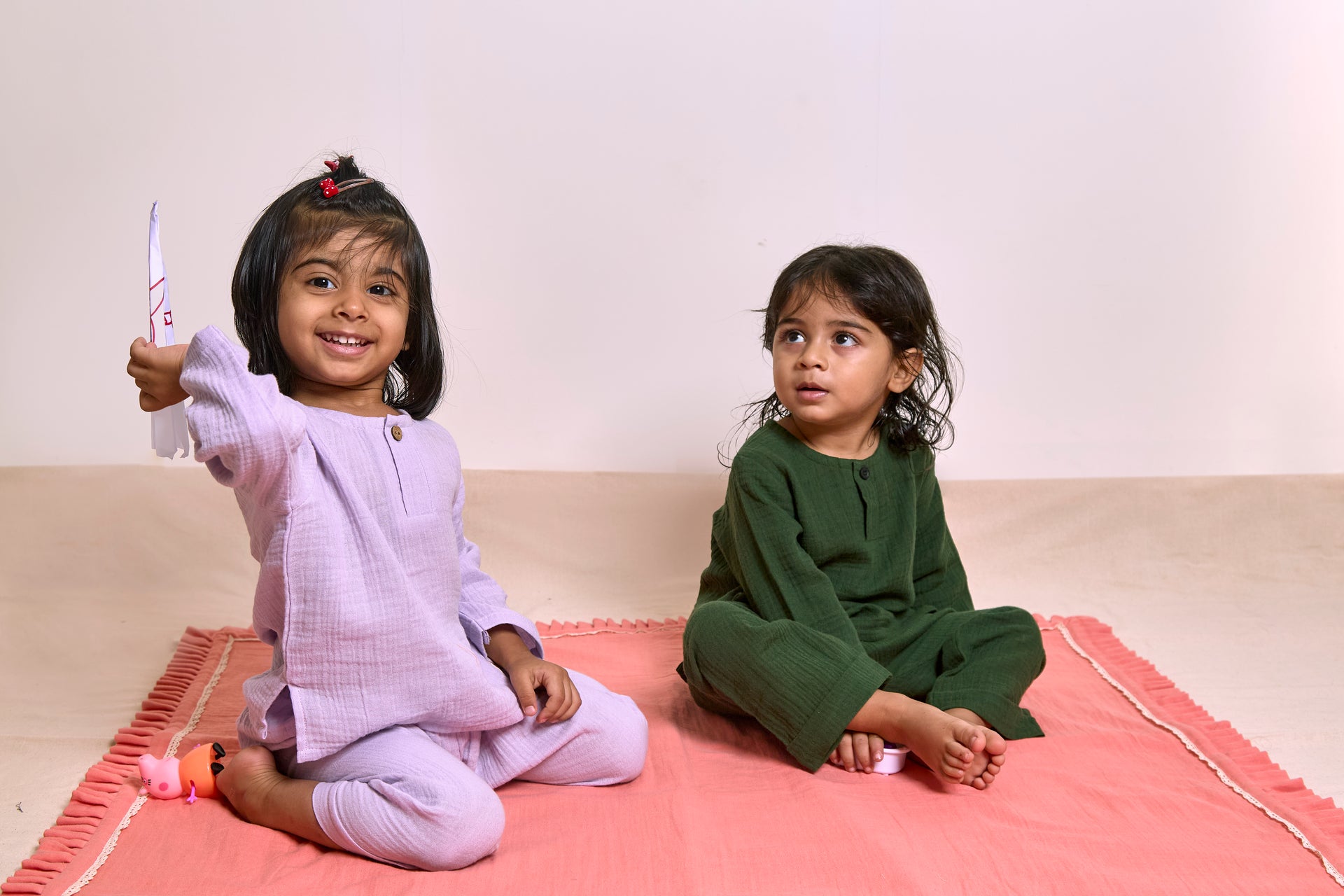 Organic Muslin Kurta set| Toddler Loungewear