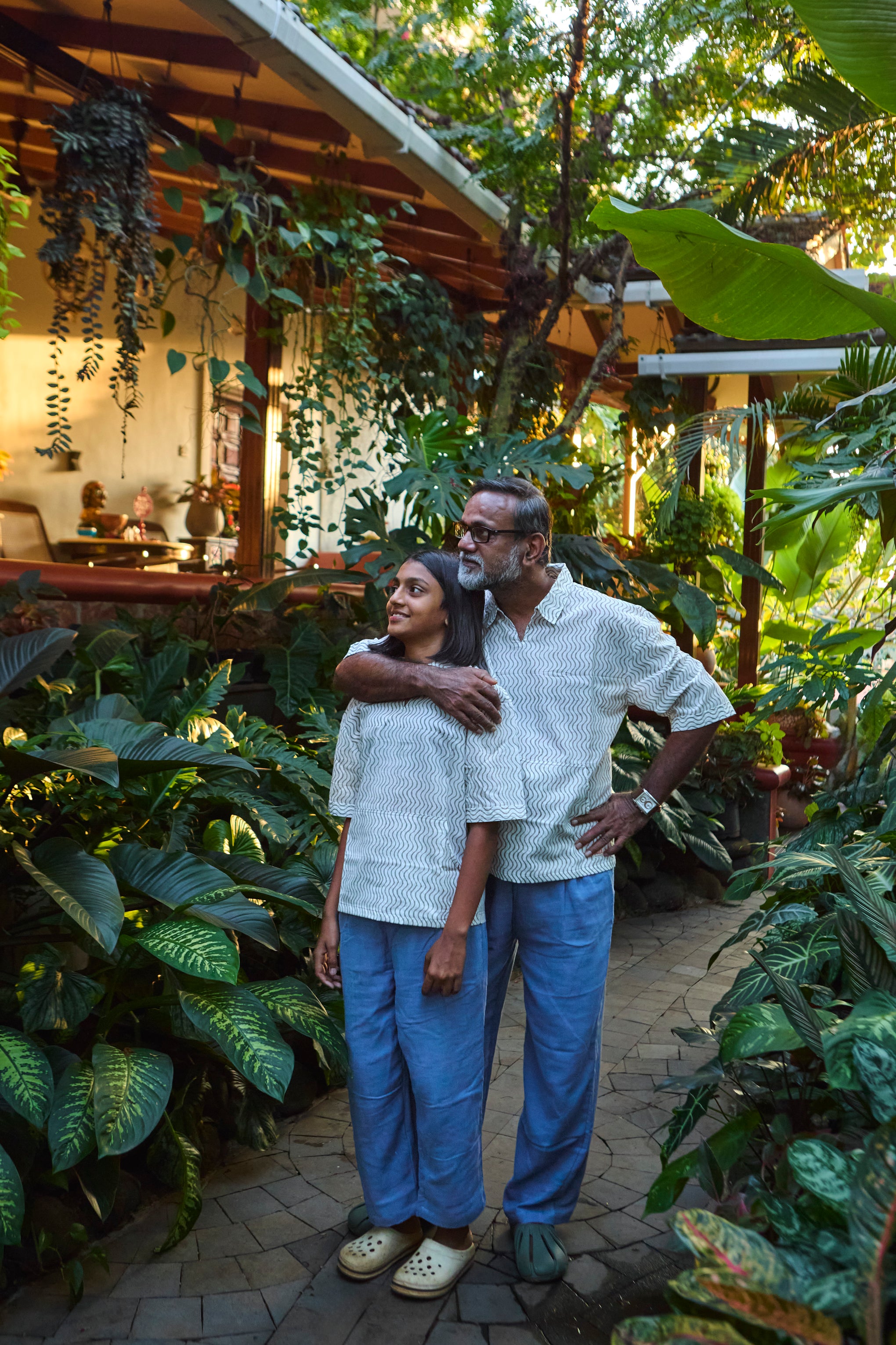 Groovy Waves - Twinning Muslin Cotton Lounge Set | Loungewear