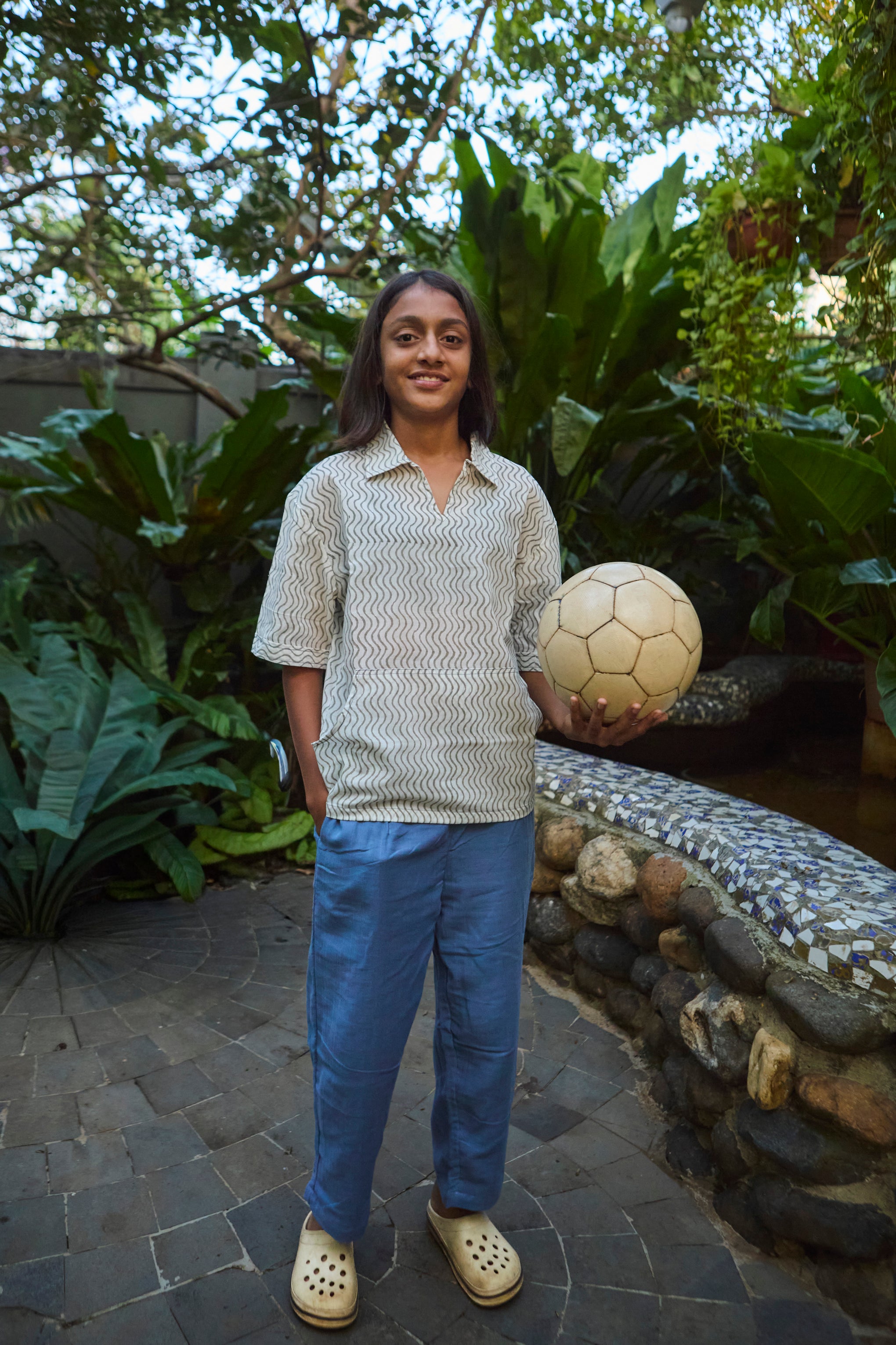 Groovy Waves - Twinning Muslin Cotton Lounge Set | Loungewear