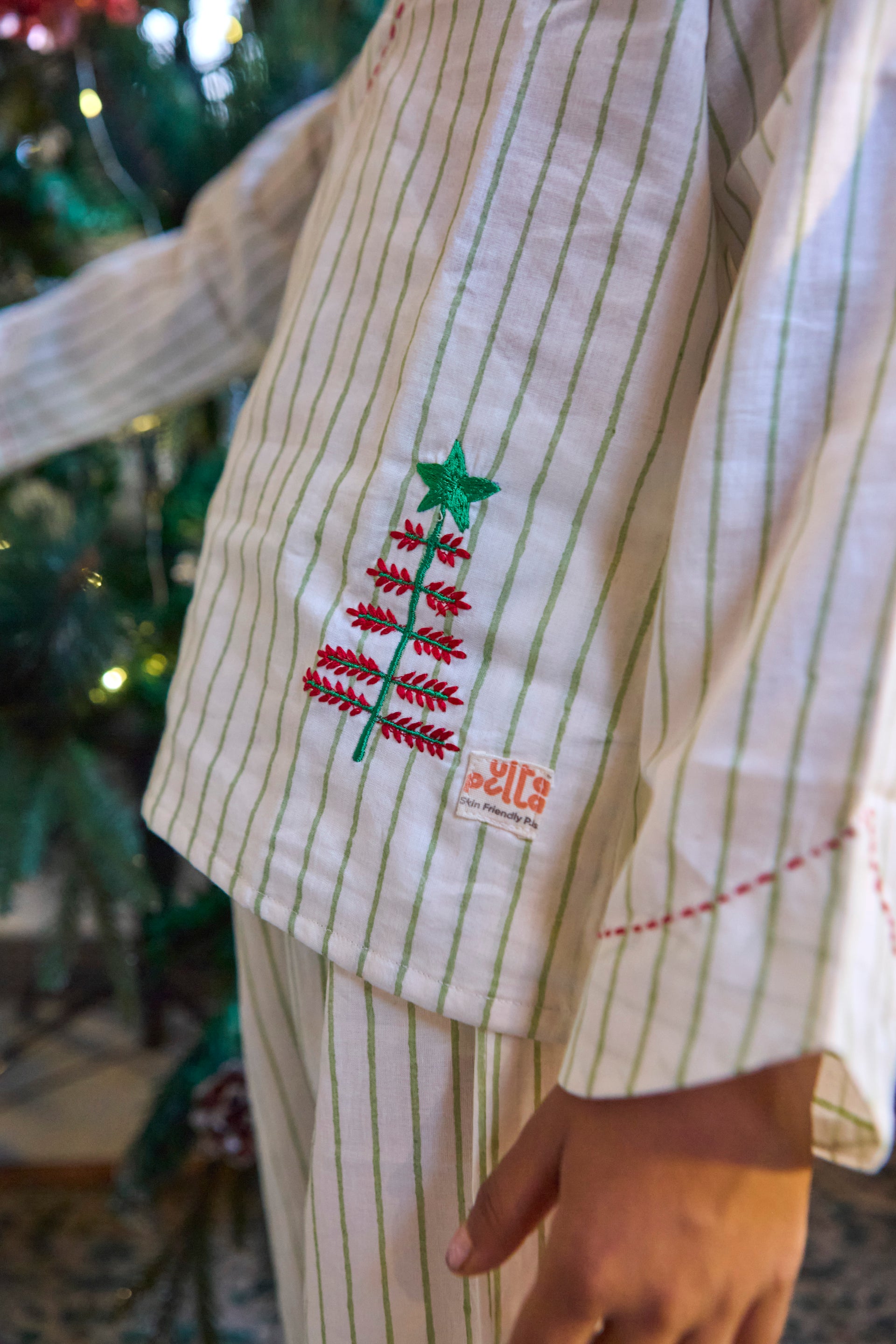 Christmas Tree Pyjama Set –  Kids Sleepwear | Ulta Pulta