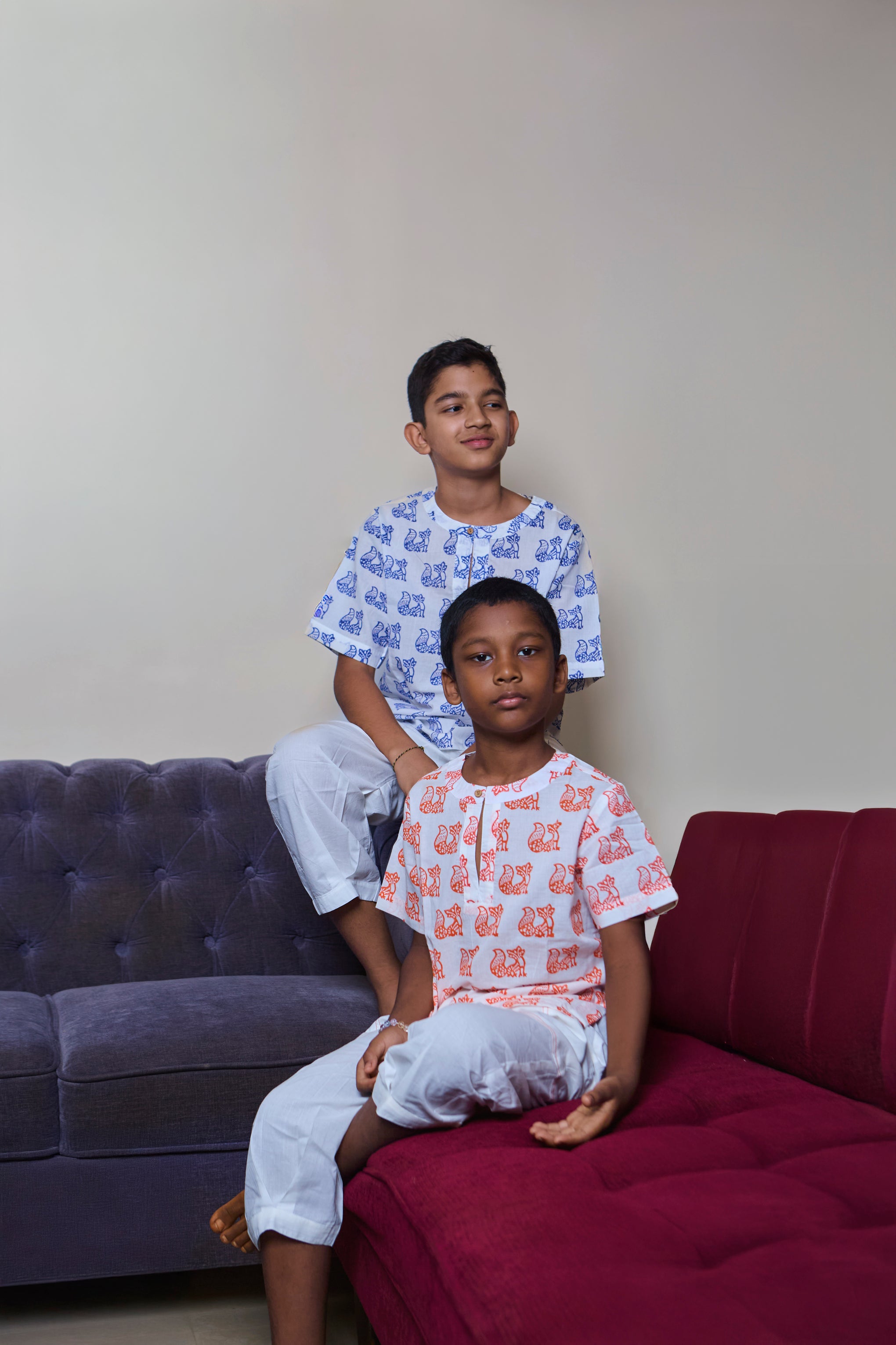 Sangolda Lombdi's (Foxes) - Kids Loungewear|Ulta Pulta