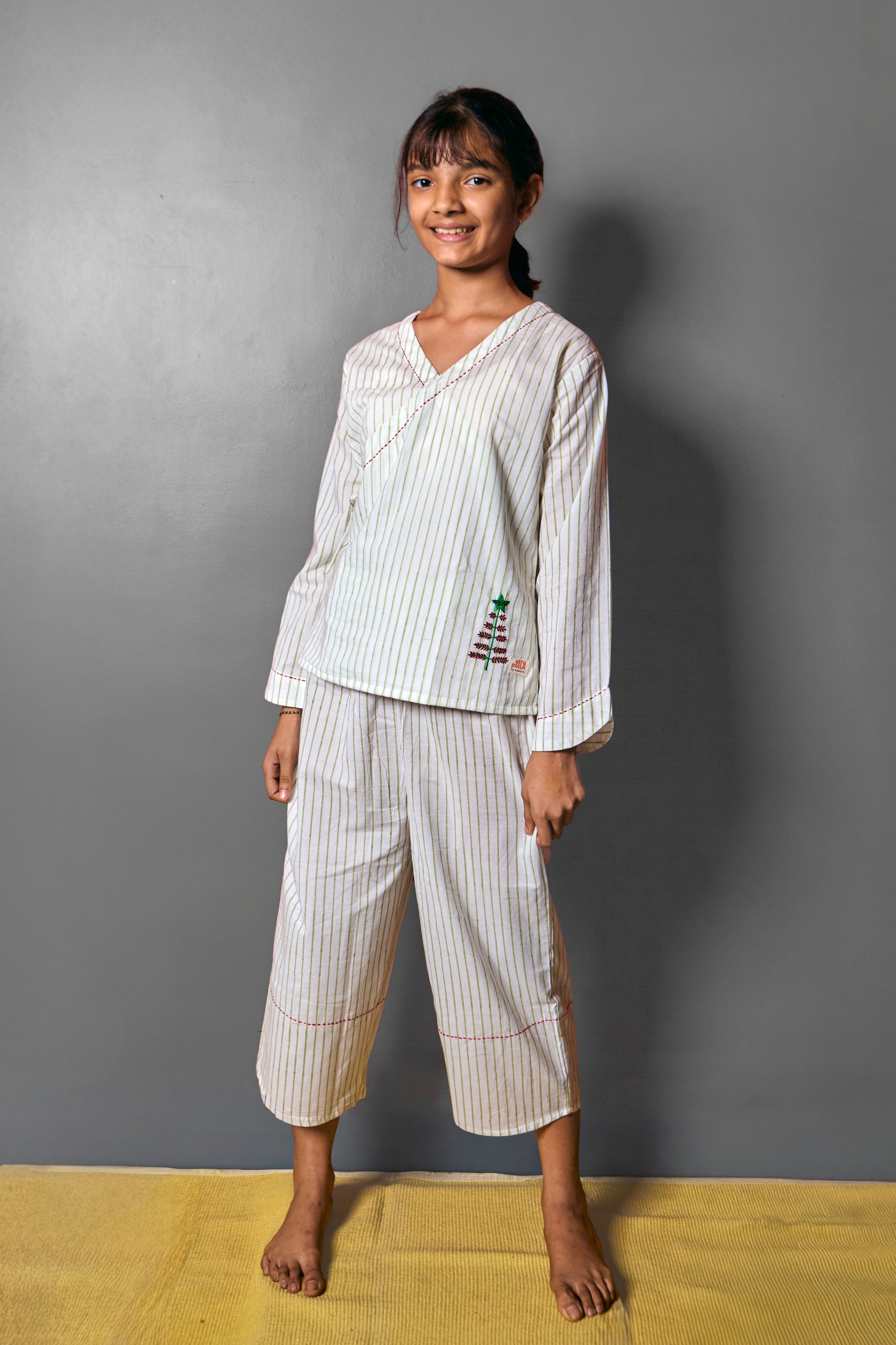 Christmas Tree Pyjama Set –  Kids Sleepwear | Ulta Pulta