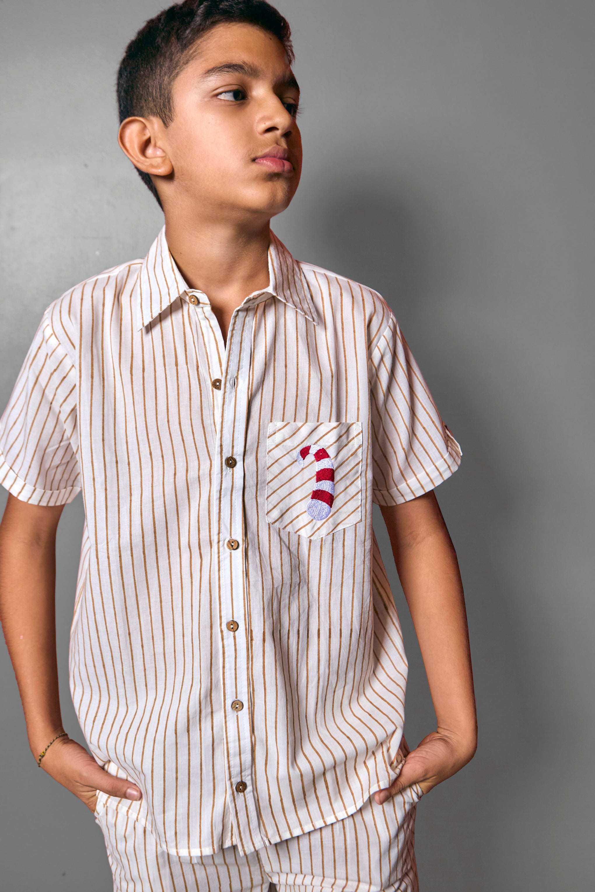 Santa Hat Embroidery  Pyjama Set –  Kids Sleepwear | Ulta Pulta