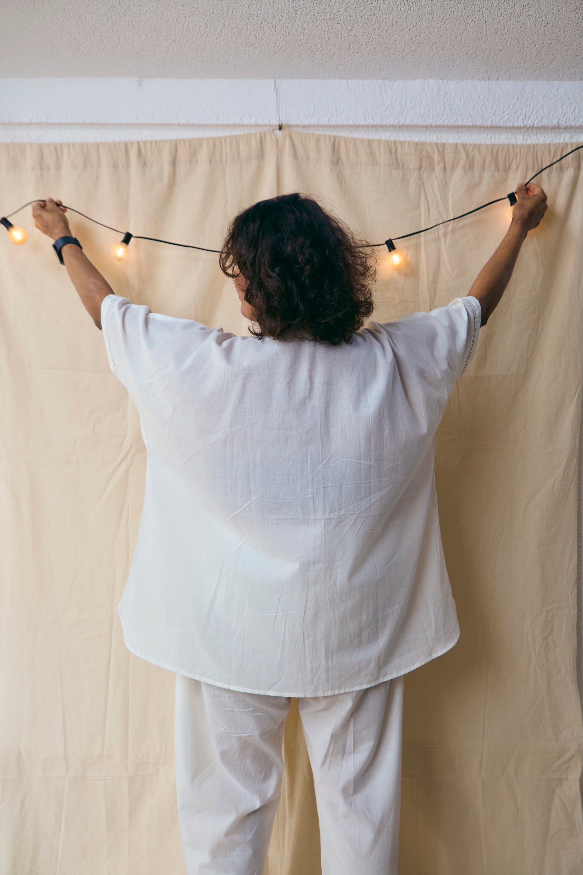Adult Free Size White Kaftan Set
