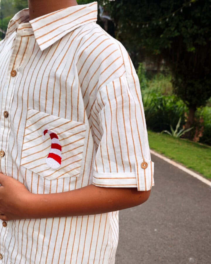 Santa Hat Embroidery  Pyjama Set –  Kids Sleepwear | Ulta Pulta