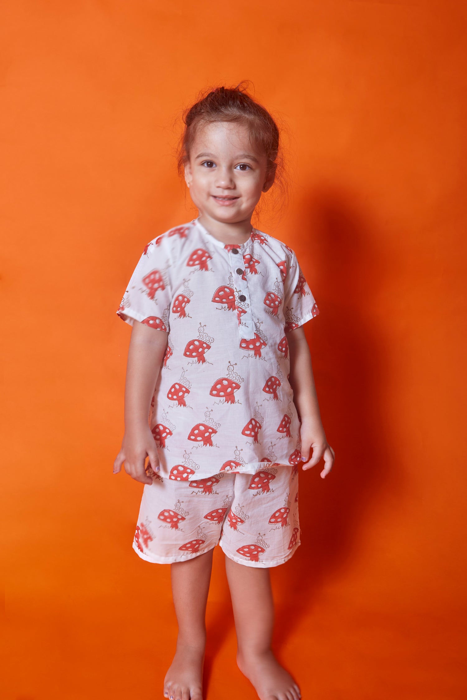 Roomy Mushroom Shorts Sets for kids 
