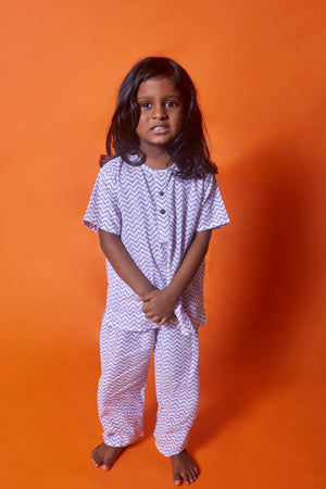 Lavender Chevron pajama sets
