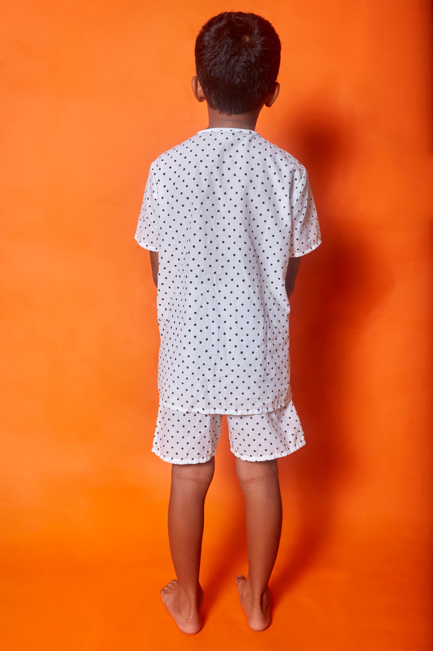 Polka dot kids pajama sets