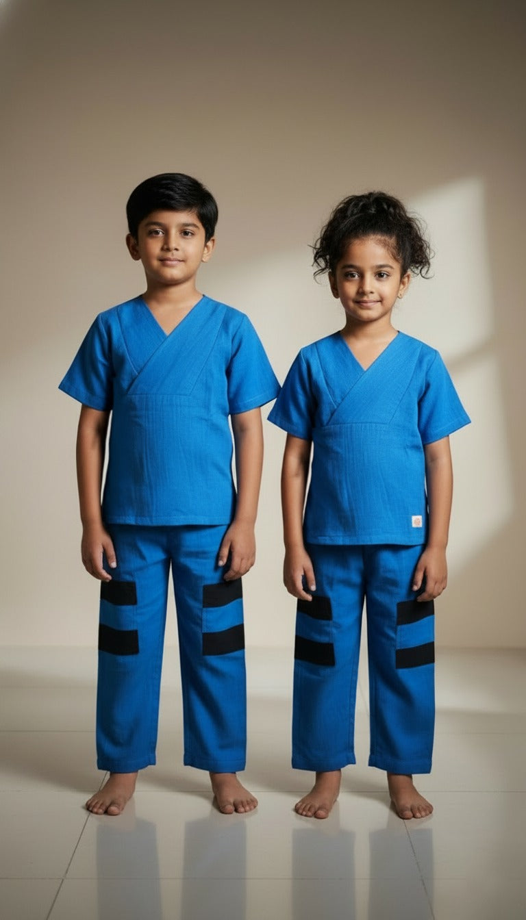 Peacock Blue Unisex|Kids Loungewear